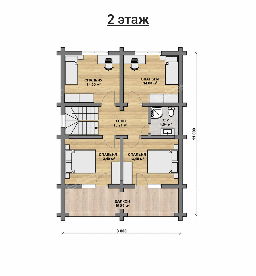 Дом из бревна VZ-149 